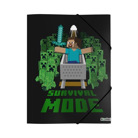 Carpeta Oficio con Elástico Mooving Minecraft 