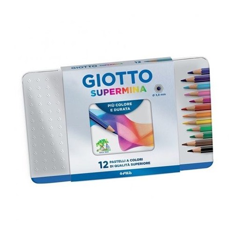 Lápiz Giotto Supermina x12 Lata