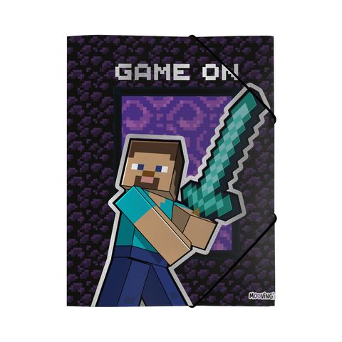 Carpeta Oficio con Elástico Mooving Minecraft 