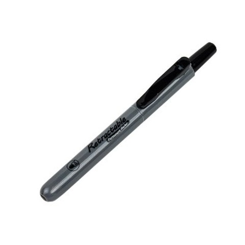 Marcador Writech Permanente Retractil Negro 805P