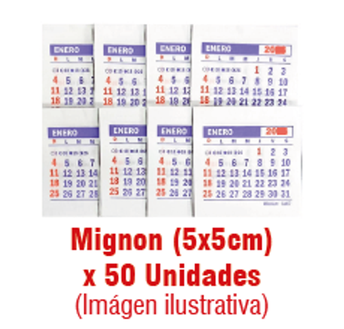 Calendario 2027 Mignon x50 (CA07)