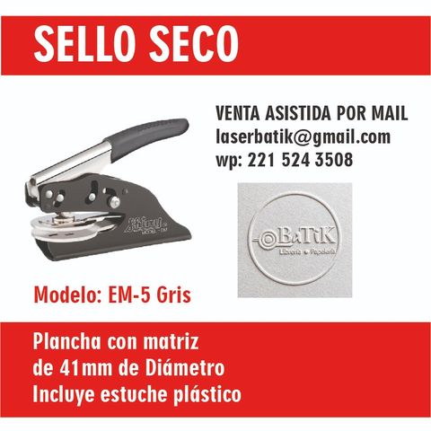 Pinza Shiny para Sello Seco (EM-5) 41mm Diametro 