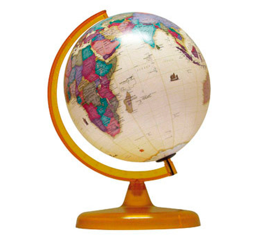 Globo Terraqueo Base Plast. Antiguo 25cm (257AW)