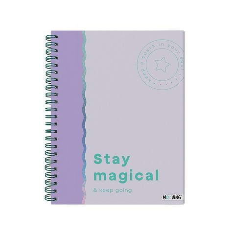 Cuaderno Universitario Rayado Tapa Dura Mooving 96H 