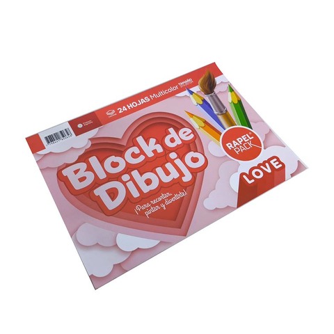 Block de Dibujo tipo nene Nº5 Rapel Pack x24Hj Fantasía 