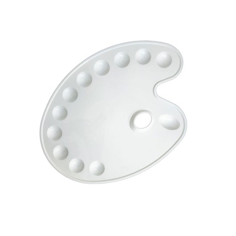 Mezclador Plástico x12 Cavidades Paleta Oval (TSP-6) (26cm) 
