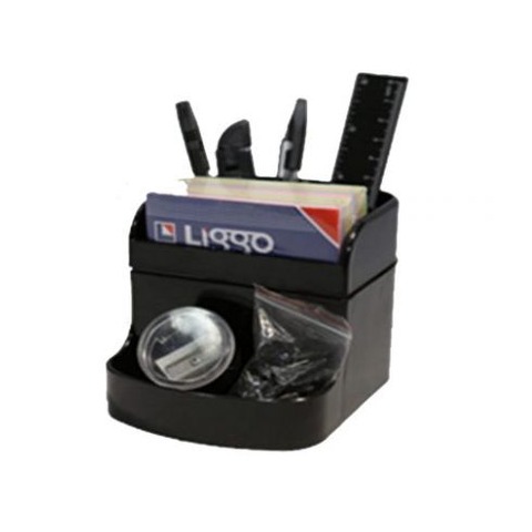 Organizador de Escritorio Liggo 4 Cavidades Negro