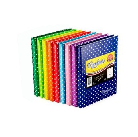 Cuaderno Escolar Triunfante 16x21 Rayado Pintitas T-D x100hj 