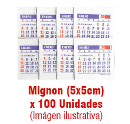 Calendario 2027 Mignon x100 (CA07)
