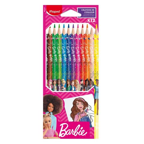 Lápiz Maped Barbie x12 Largos (862207)