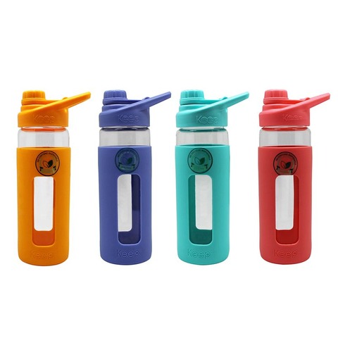 Botella Caramañola Keep PP y Vidrio 470ml