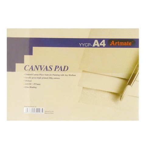 Block Artmate Canvas (280gr) (21x29.7cm) (YYCP-A4) Canvas Pad - Embloc.