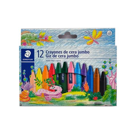 Cera Staedtler x12 Jumbo Triangular (Wax/Crayon) (2289)