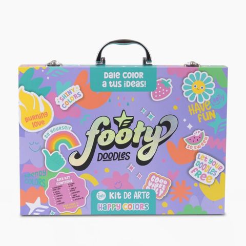 Set de Dibujo Footy Valija Happy Colors Lila (SET506)