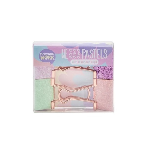 Super Clips 32mm x4 Glitter Mooving At Work Pastel (2102020305)