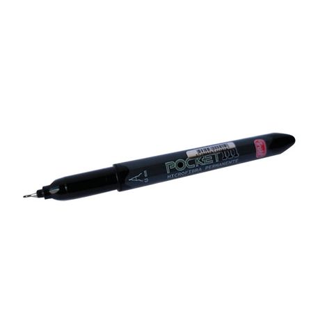 Marcador Trabi Permanente Pocket 111 Deco Negro (0.3-0.8mm)