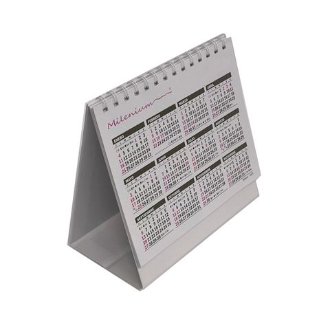 Calendario 2027 Milenium Esp. 15x19cm con Carpita Base Plegable (CA10)
