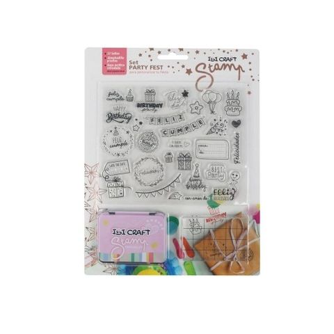 Sello Siliconado Cristal Ibi Craft Set Party (842002)