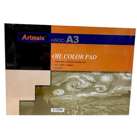 Block Artmate Oleo (200gr) (29.7x42cm) (HSOC-A3) Oil Color Pad Emblocado