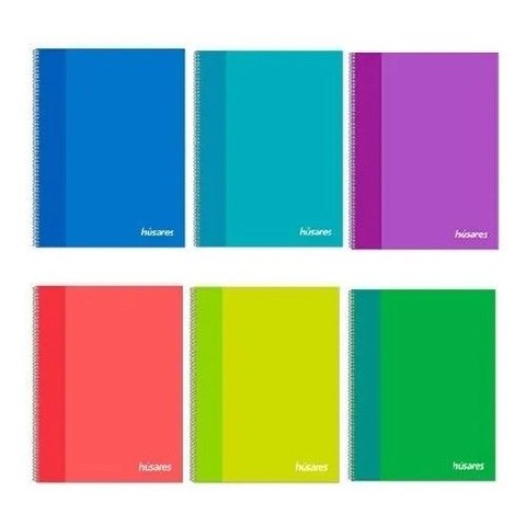 Cuaderno Chico Husares 16x21 - 80Hojas - TF- Esp. - Trendy Colors (6295-6296)