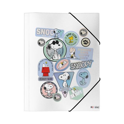 Carpeta Oficio con Elástico Mooving Snoopy 
