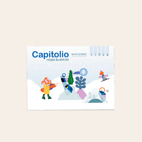 Block de dibujo Nº5 Blanco Capitolio 25Hojas