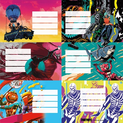 Etiquetas Mooving Fortnite 