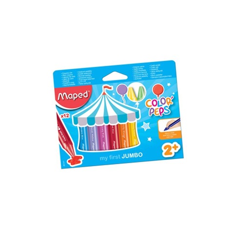 Cera Maped Colorpeps Jumbo x12 (Maxi) (861311)