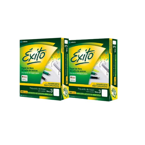 Repuesto Nº3 Exito -100Grs- x288Hojas. C/Banda 