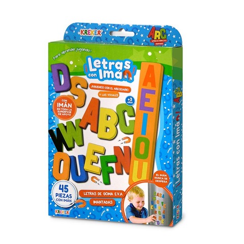 Goma Eva Set Kreker Imantado Letras x45 Piezas (328)