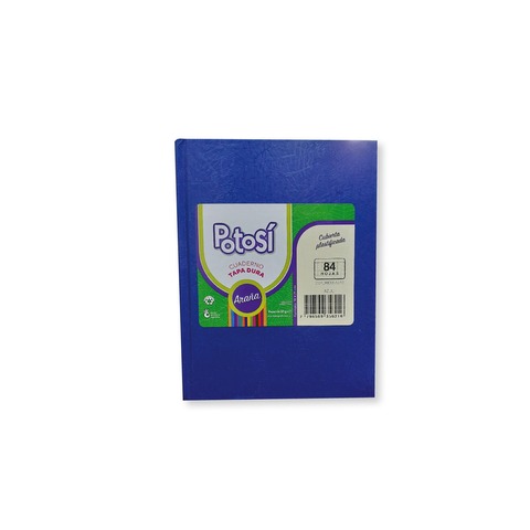 Cuaderno Escolar Tapa Dura Cuadriculado x84 Potosí