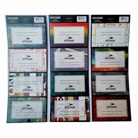 Etiquetas West Work Stone x12