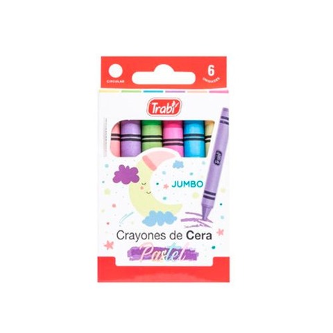 Cera Trabi Jumbo x6 Pastel