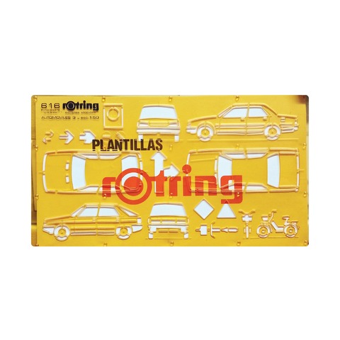 Plantilla Rotring (616) Autos 1:50