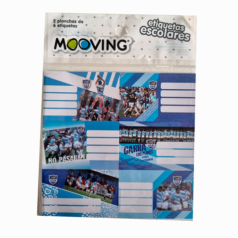 Etiquetas Mooving UAR Los Pumas Garra x12