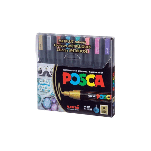 Marcador Uni Posca Set x 8 (PC-5M) 