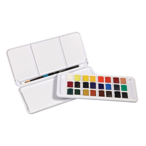 Acuarela Daler Rowney Pastillas Aquafine x24 (Paleta Plástica) 