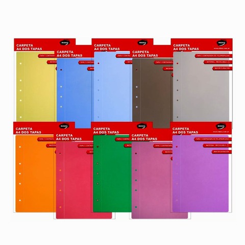Carpeta A4 dos tapas PP Rideo Lisa Transparente Line