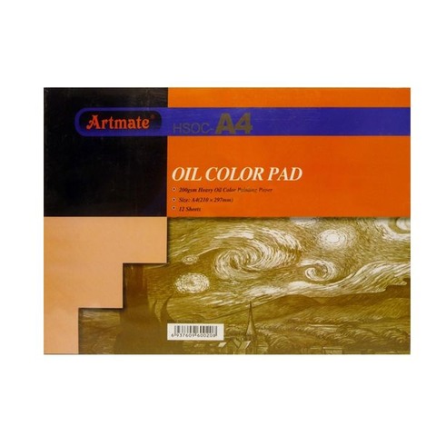 Block Artmate Oleo (200gr) (21x29.7cm) (HSOC-A4) Oil Color Pad Emblocado