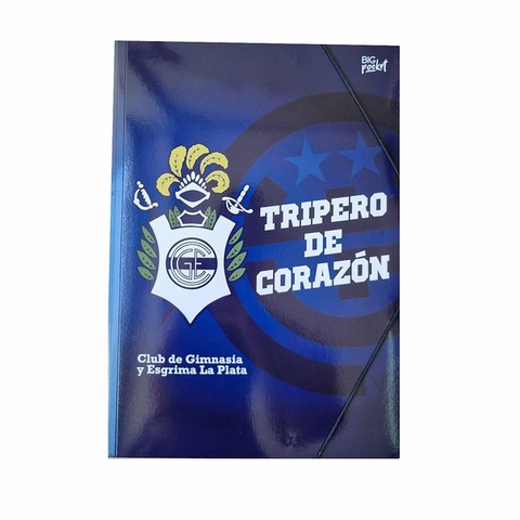 Carpeta Oficio con Elástico PPR Gimnasia Tripero de Corazón