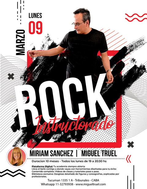 Instructorado de Rock Presencial (con apoyo de plataforma virtual). Duracion 10 meses
