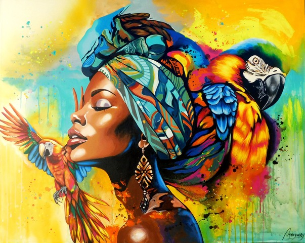  Cuadro Original de Mujer - 