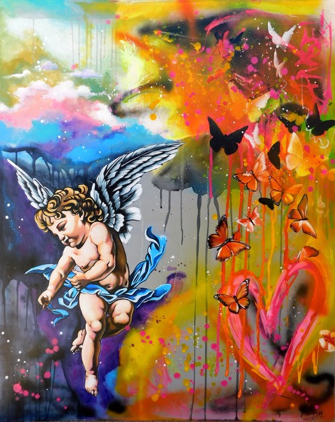 Cuadro Original de Angel 