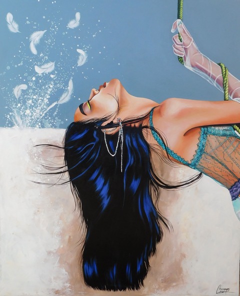 Cuadro Original de Mujer 
