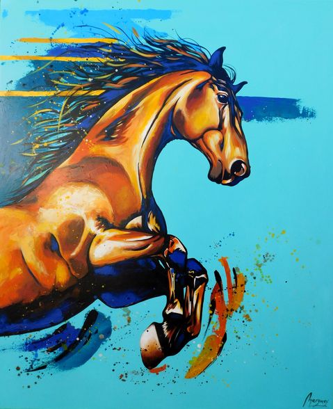 Cuadro Original de Caballo 