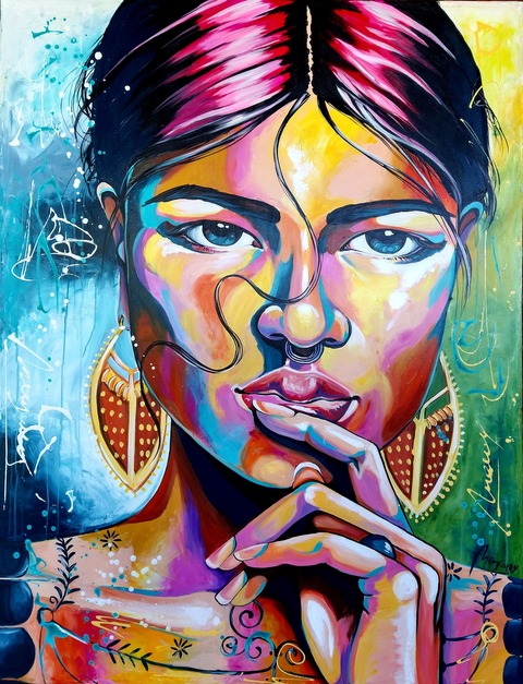 Cuadro Original de Mujer 
