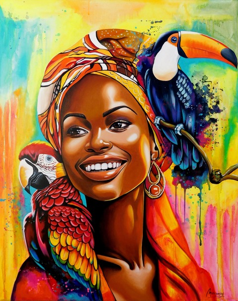 Cuadro Original de Mujer 
