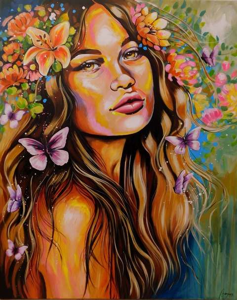 Cuadro Original de Mujer 