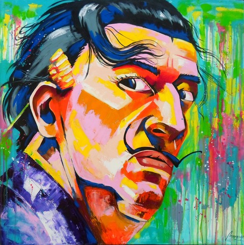 Cuadro Original de Salvador Dali  - 80 x 80 cm - EN SUBASTA