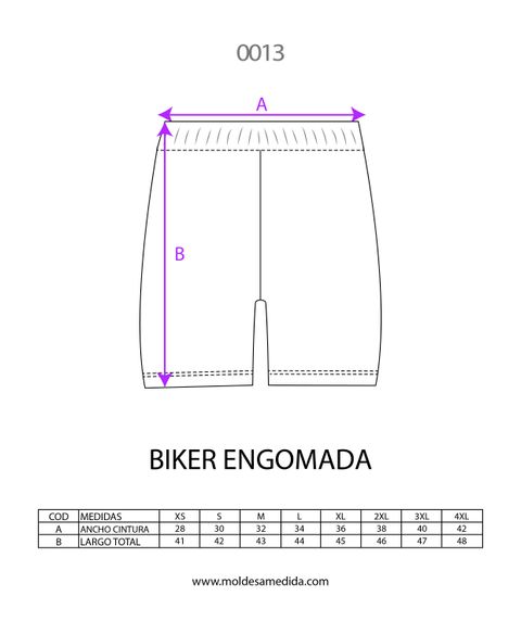 0013 | MOLDE BIKER ENGOMADO
